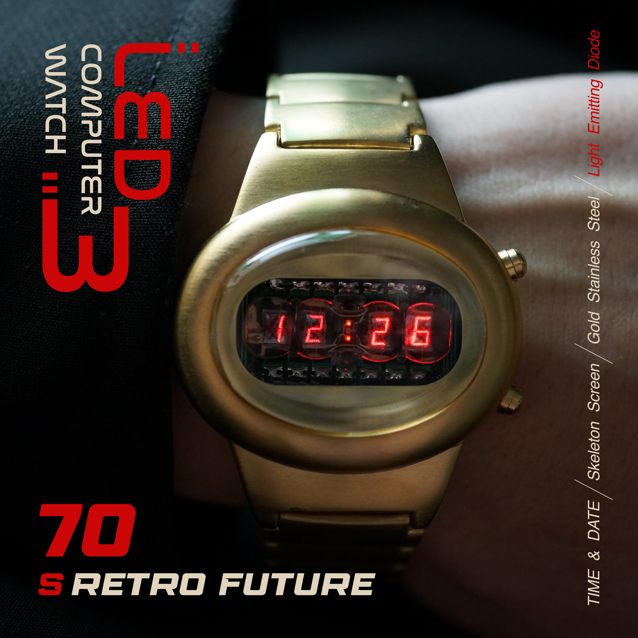 再販】LED COMPUTER WATCH 3｜EA104｜70s RETRO FUTURE – 830時計店