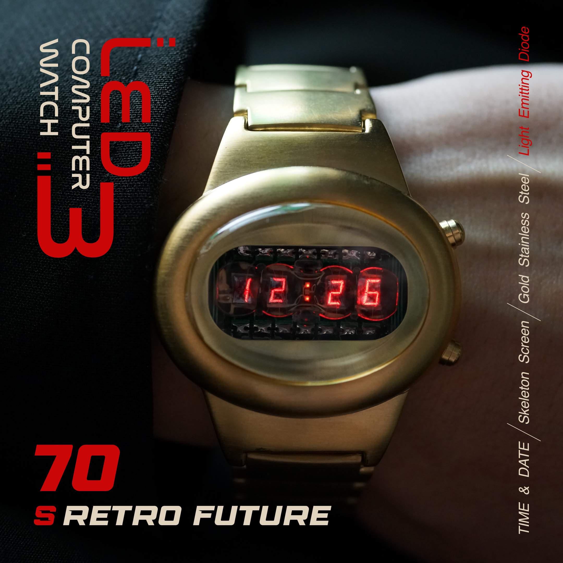 LED COMPUTER WATCH 3|EA104|70s RETRO FUTURE – 830時計店 LED COMPUTER WATCH 3|EA104|70s RETRO FUTURE – 830時計店