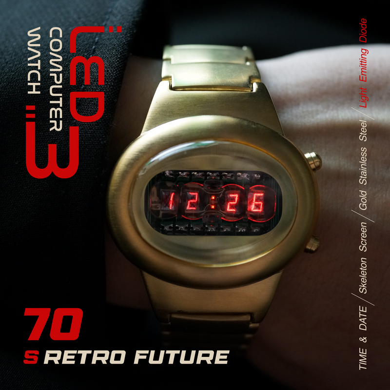 Retro 2025 led watch