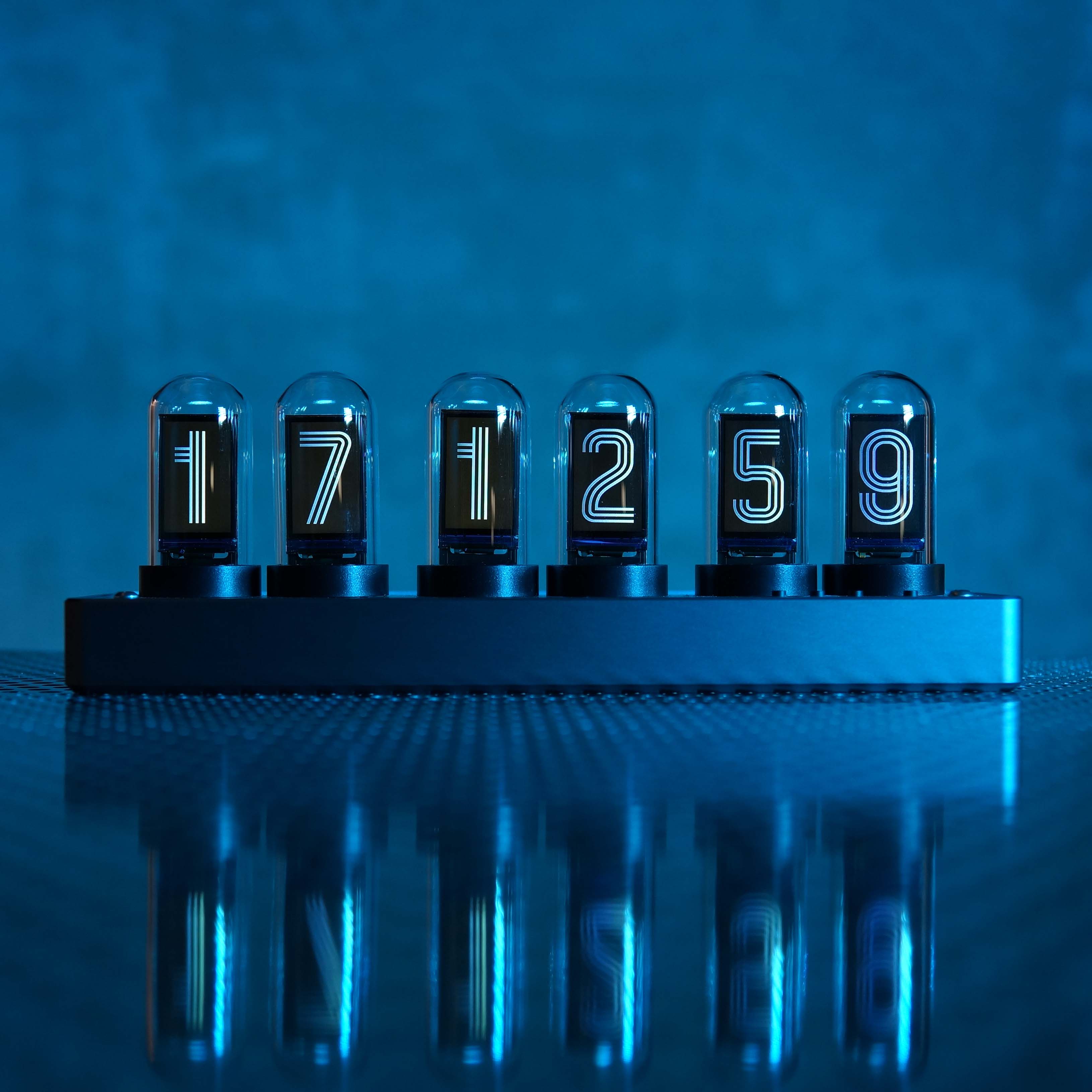 ニキシー管シミュ　置き時計hachisanmaru MARVEL TUBES 予約：MARVEL TUBES｜ニキシー管シミュレーター – 830時計店