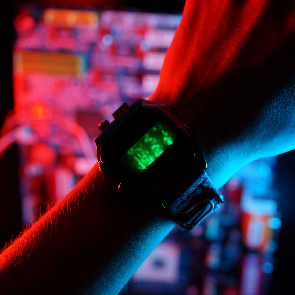 Holographic clearance wrist watch